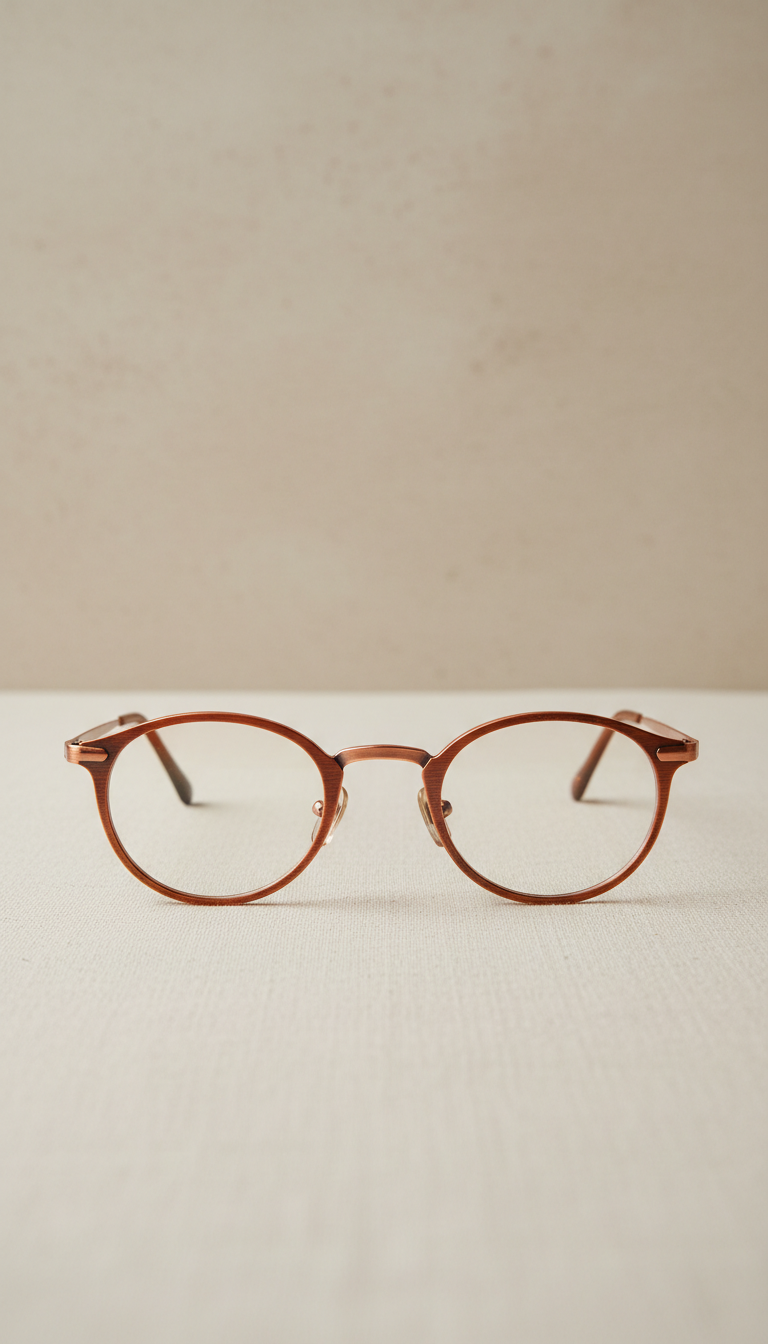 Artisanal copper glasses heirloom pair