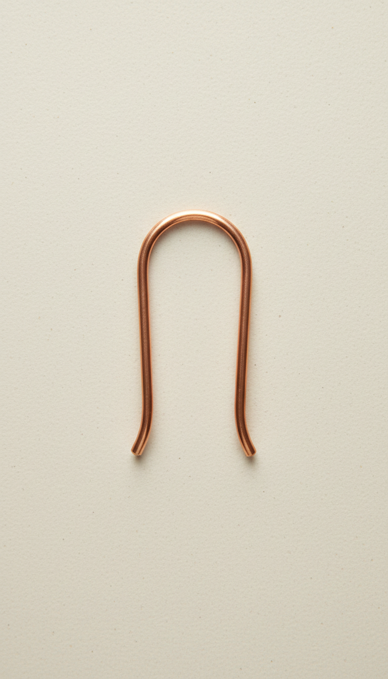 Copper tongue cleaner curved design